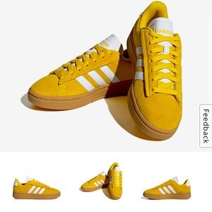 Adidas Grand Court Alpha (yellow!) size 8
